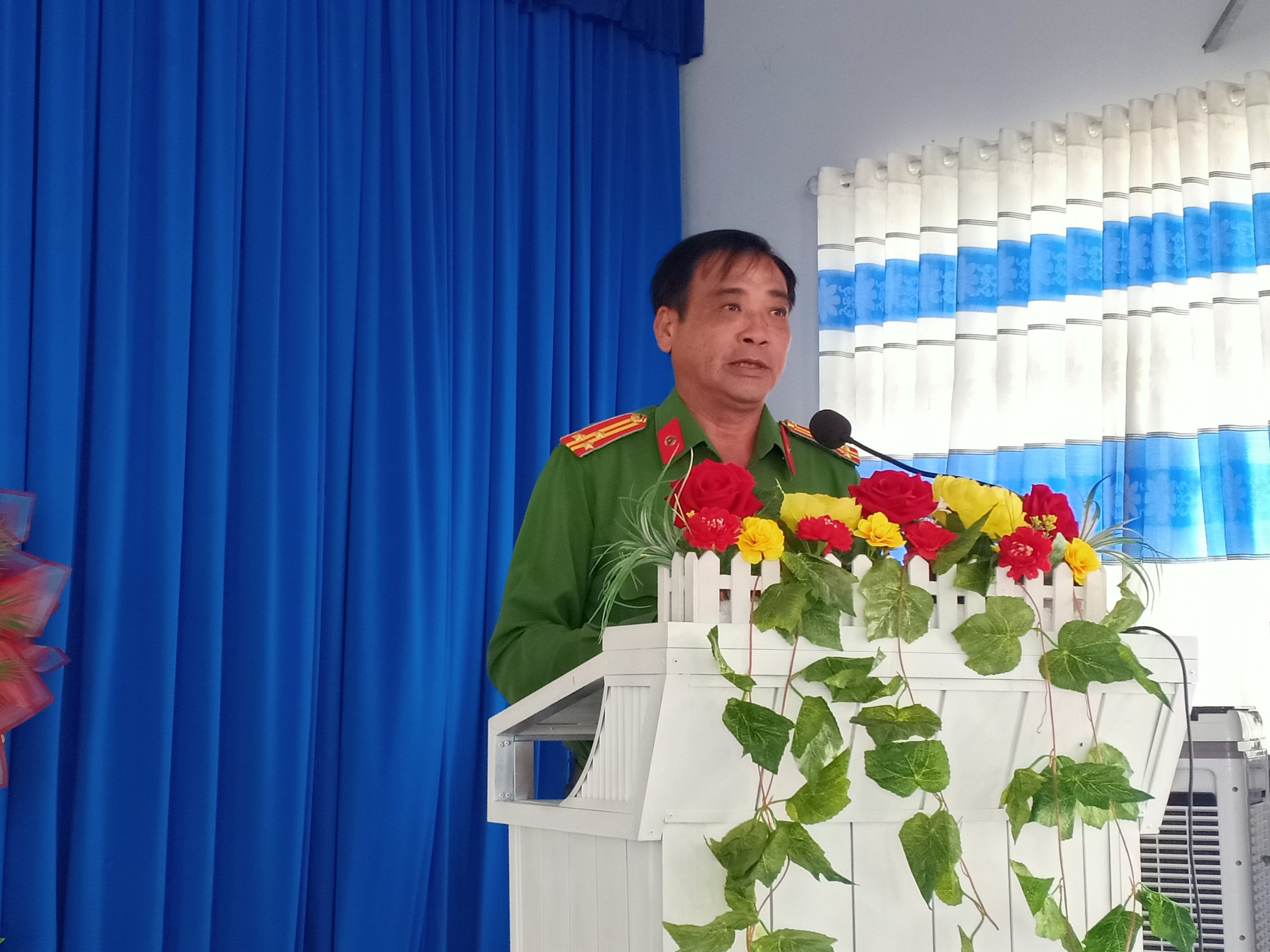 Phát biểu của Lãnh đạo công an huyện